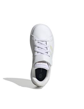 Zapatillas Adidas Grand Court 2.0 K Bco/Irisado