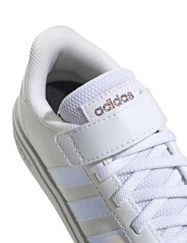 Zapatillas Adidas Grand Court 2.0 K Bco/Irisado