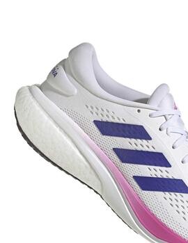 Zapatillas Adidas Supernova 2 Bco/Lila/Rosa Hombre