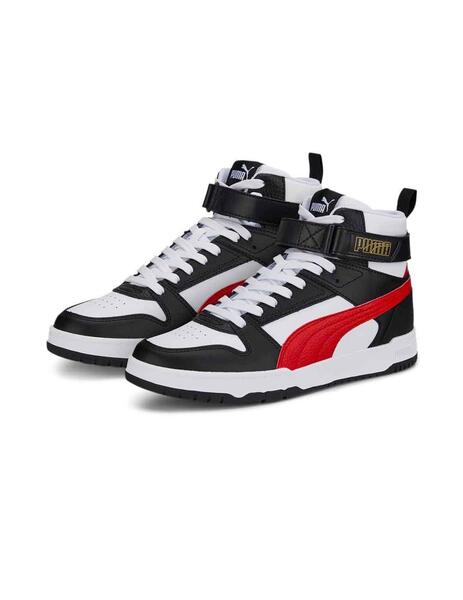 Puma negro online con rojo