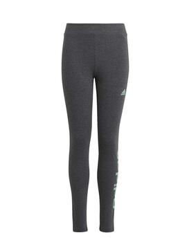 Leggings Adidas G LIN TIG Gris/Verde Niña