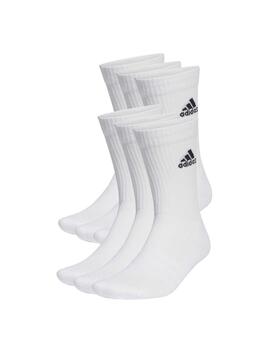 Calcetines Adidas C SPW CRW 6P Blanco/Negro