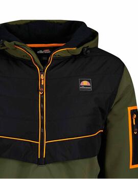 Cazadora Ellesse Erisini Half Zip Verde/Neg Hombre