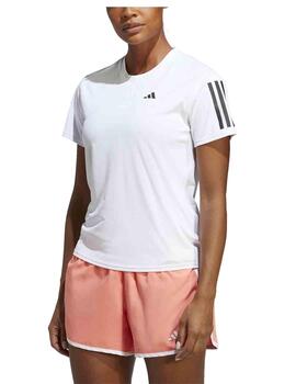 Camiseta Adidas Own The Run Blanco/Negro Mujer