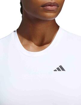 Camiseta Adidas Own The Run Blanco/Negro Mujer
