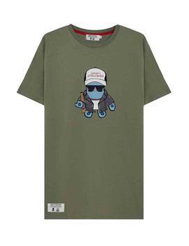 Camiseta elPulpo Orballo MC Verde Hombre