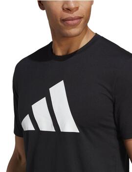 Camiseta Adidas TR-ES FR Logo Negro/Bco Hombre