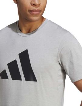 Camiseta Adidas TR-ES FR Logo Gris/Negro Hombre