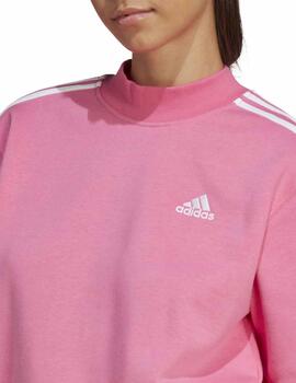 Sudadera Adidas W 3S HN SWT Rosa/Bco Mujer