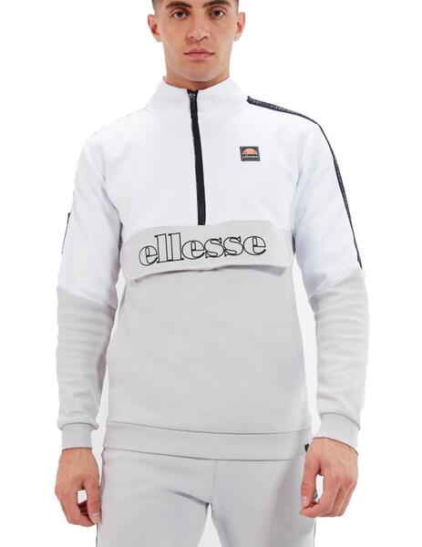 Sudadera Ellesse Gerguna 1/2 Zip Gris/Bco Hombre