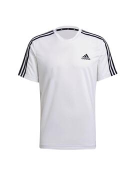 Camiseta Adidas M 3S Blanco/Negro Hombre