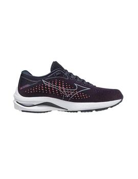 Zapatillas Mizuno Wave Rider 25 Berenjena Mujer