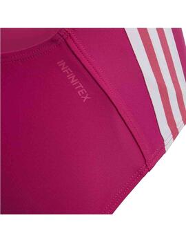 Bañador Adidas Fit Suit 3S YG Fucsia