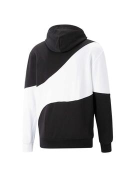 Sudadera Puma Power Cat Negro/Blanco Hombre