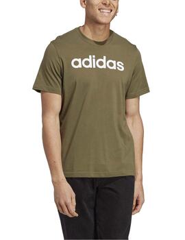 Camiseta Adidas M LIN SJ T Verde/Bco Hombre