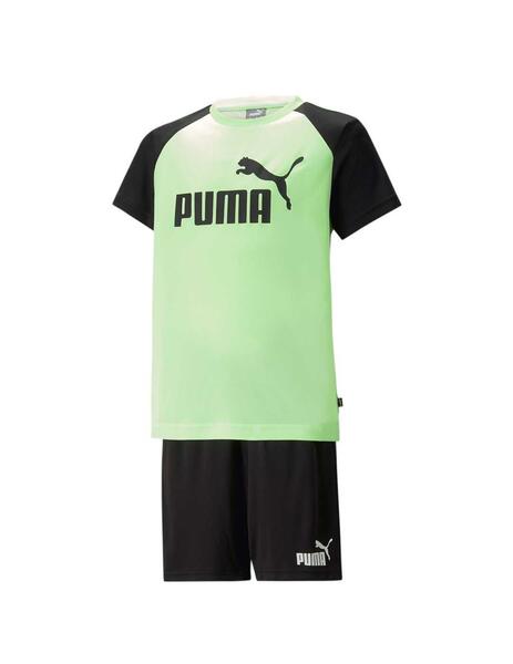 Set Puma Short Polyester Verde/Negro