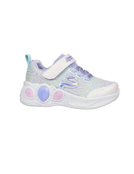 Zapatillas Skechers S'Lights Princes Vrde/Mtc Niña