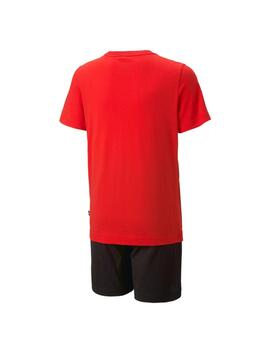 Set Puma Short Jersey Rojo/Negro Niño