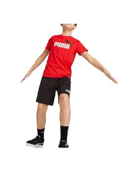 Set Puma Short Jersey Rojo/Negro Niño