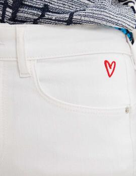 Pantalon Desigual Lia Blanco Mujer