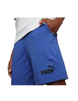 Set Puma Short Logolab Blanco/Azul Niño