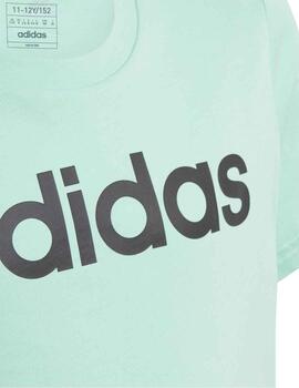 Camiseta Adidas G LIN T Verde Niña