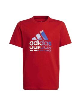 Camiseta Adidas U BL GT Rojo Niño