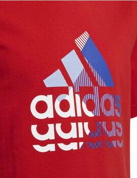 Camiseta Adidas U BL GT Rojo Niño