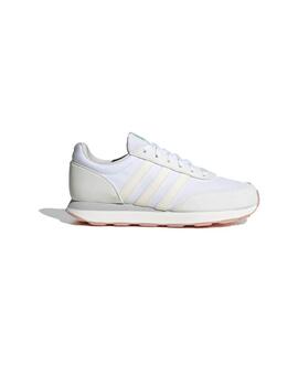 Zapatillas Adidas Run 60s 3.0 Blanco/Crudo Mujer