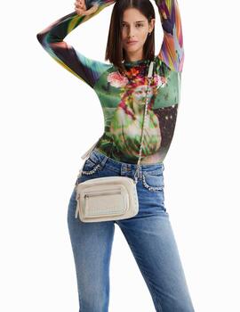 Bolso Desigual Raven_Cambridge Mini Crudo Mujer