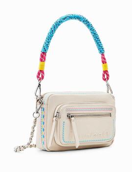 Bolso Desigual Raven_Cambridge Mini Crudo Mujer