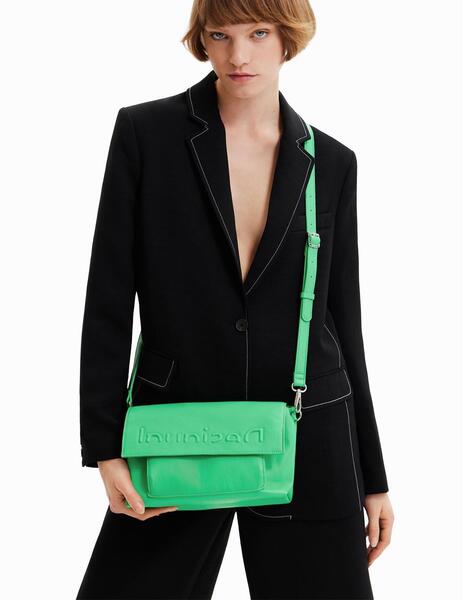 Bolso verde desigual best sale