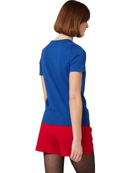Camiseta Naf Naf Ocherie MC Azul Mujer