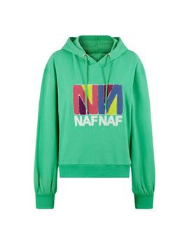 Sudadera Naf Naf Owena Verde Mujer