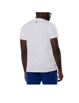 Camiseta Mizuno Athletic Graphic Blanco Hombre