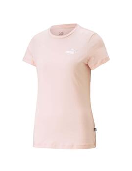 Camiseta Puma ESS+ Embroidery Rosa Mujer