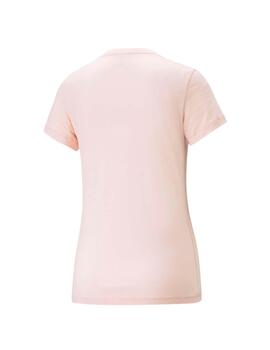 Camiseta Puma ESS+ Embroidery Rosa Mujer