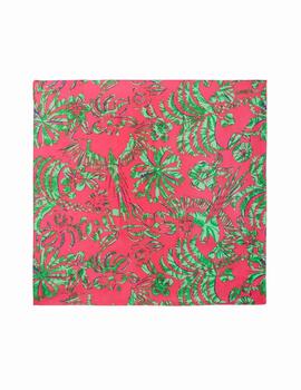 Foulard Desigual Hawaiian Fucsia/Verde Mujer