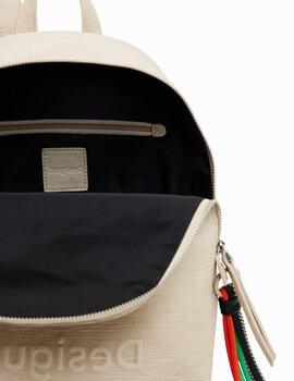 Mochila Desigual Aquiles Mombasa Mini Crudo Mujer