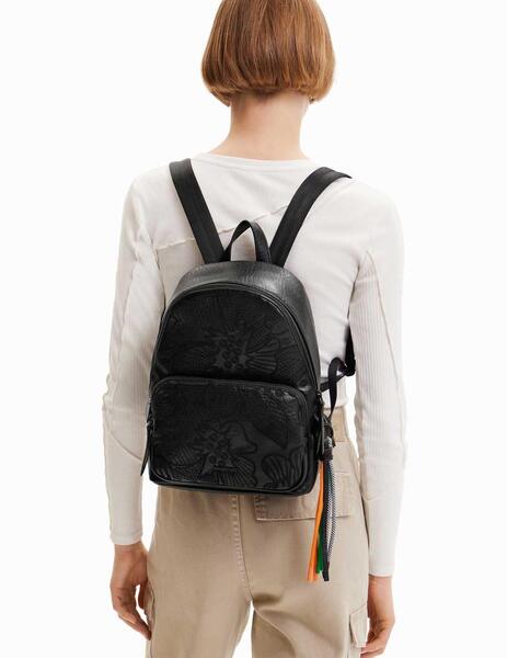 Mochila Desigual Alpha Mombasa Mini Negro Mujer