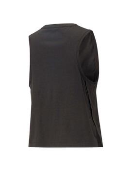 Camiseta Puma Fit Tri-blend SM Negro Mujer