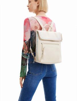 Mochila Desigual Raven_Nerano Crudo Mujer