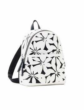 Mochila Desigual Onyx Mombasa Mini Bco/Negro Mujer