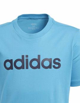 Camiseta Adidas YB E LIN Azul