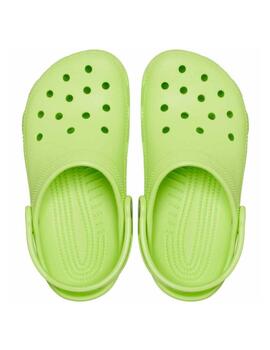 Zuecos Crocs Classic Clog K Verde Lima