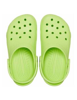 Zuecos Crocs Classic Clog K Verde Lima