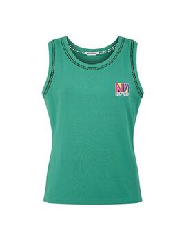 Camiseta Naf Naf Otylia SM Verde Mujer