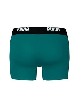 Bañador Puma Swim Logo Boxer Verde Hombre