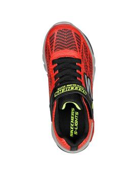 Zapatillas Skechers S-Lights Vorlo Rojo Niño