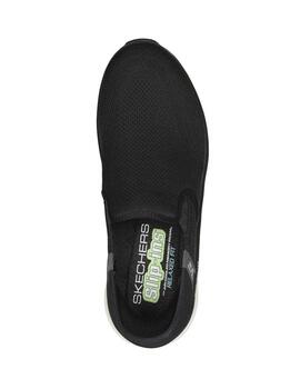 Zapatillas Skechers D'Lux Walk Orford Negro Hombre